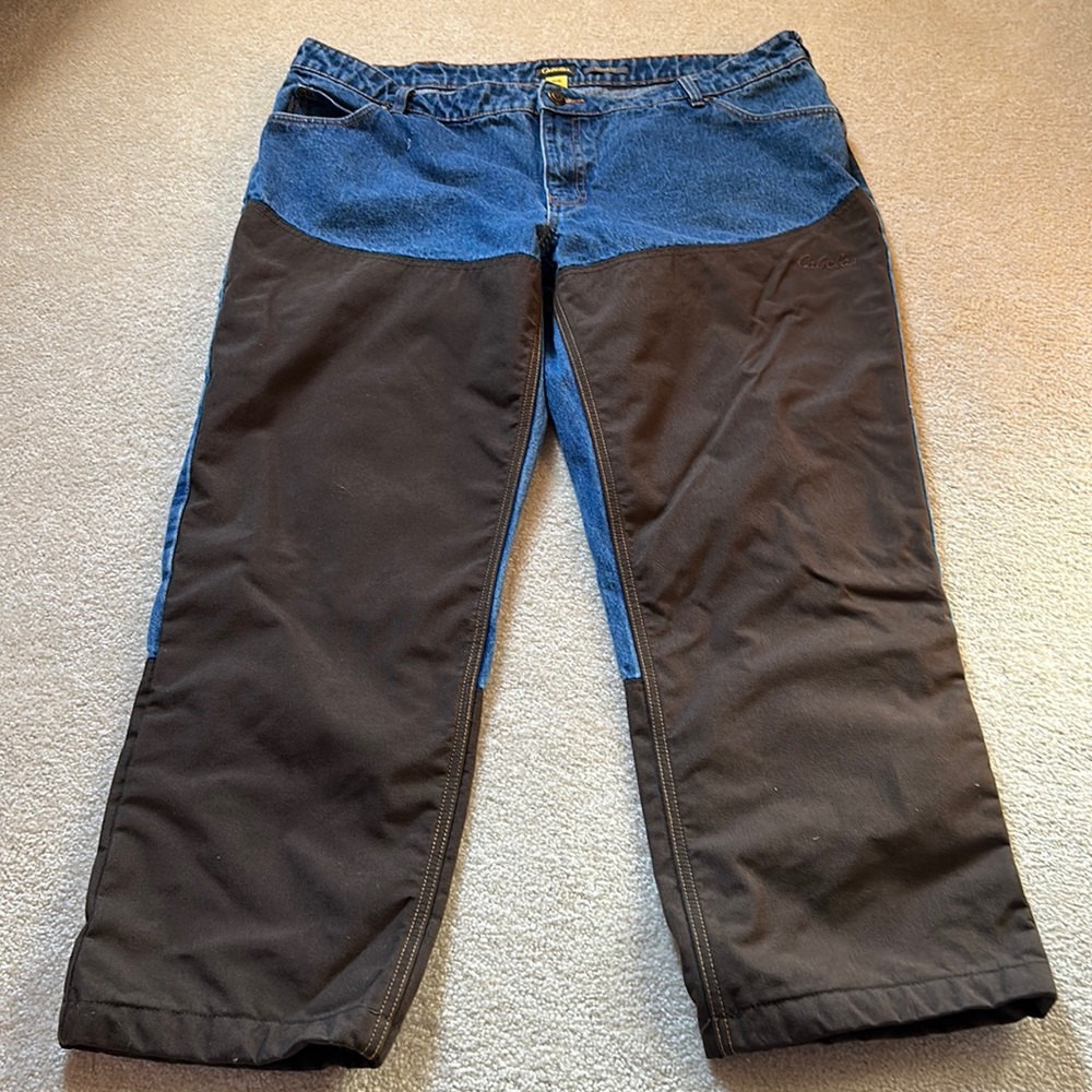 Cabela’s men’s Brush and field hunting jeans very dense anti-snag fabric…